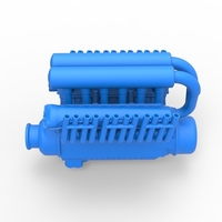 Engine V12 for pulling tractor Scale 1:25 - Thumbnail 6