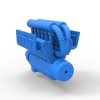 Engine V12 for pulling tractor Scale 1:25 - Thumbnail 9