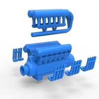 Engine V12 for pulling tractor Scale 1:25 - Thumbnail 11