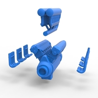 Engine V12 for pulling tractor Scale 1:25 - Thumbnail 13