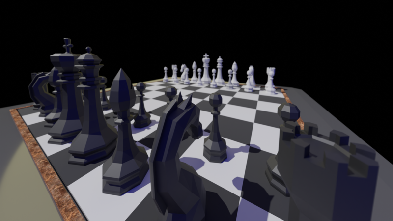Low poly Chess set
