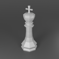 Low poly Chess set - Thumbnail 11