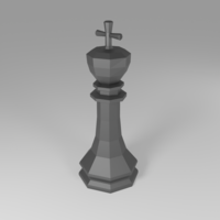 Low poly Chess set - Thumbnail 12