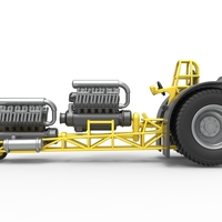 Pulling tractor with 2 engines V12 in line 1:25 - Thumbnail 7