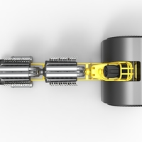 Pulling tractor with 2 engines V12 in line 1:25 - Thumbnail 9