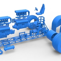 Pulling tractor with 2 engines V12 in line 1:25 - Thumbnail 14