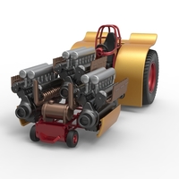 Pulling tractor with 3 engines V12 Scale 1 to 25 - Thumbnail 3