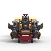 Pulling tractor with 3 engines V12 Scale 1 to 25 - Thumbnail 6