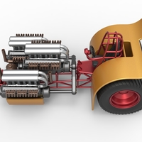Pulling tractor with 3 engines V12 Scale 1 to 25 - Thumbnail 8