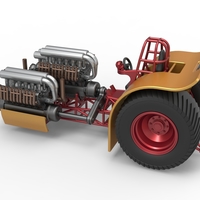 Pulling tractor with 3 engines V12 Scale 1 to 25 - Thumbnail 10