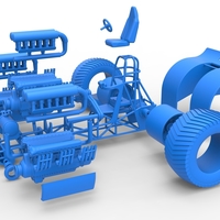 Pulling tractor with 3 engines V12 Scale 1 to 25 - Thumbnail 14