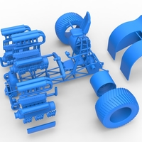 Pulling tractor with 3 engines V12 Scale 1 to 25 - Thumbnail 15