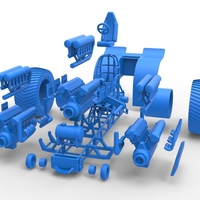 Pulling tractor with 3 engines V12 Scale 1 to 25 - Thumbnail 17