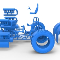 Pulling tractor with 3 engines V12 Scale 1 to 25 - Thumbnail 18