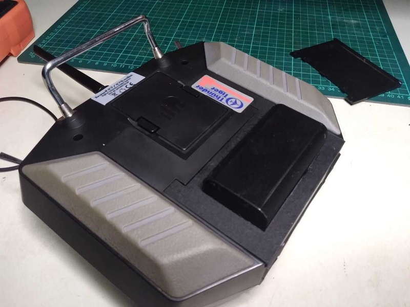 Frsky QX7 expanded battery cover