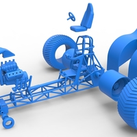 Pulling tractor with single V8 engine 1:25 - Thumbnail 14