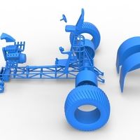 Pulling tractor with single V8 engine 1:25 - Thumbnail 18