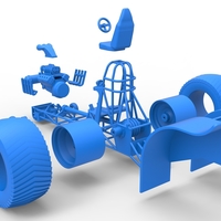 Pulling tractor with single V8 engine 1:25 - Thumbnail 19