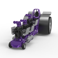 Pulling tractor with 3 engines V8 Scale 1 to 25 - Thumbnail 3