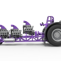 Pulling tractor with 3 engines V8 Scale 1 to 25 - Thumbnail 7