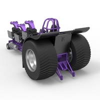 Pulling tractor with 3 engines V8 Scale 1 to 25 - Thumbnail 11