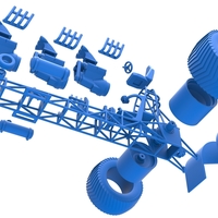 Pulling tractor with 3 engines V8 Scale 1 to 25 - Thumbnail 16