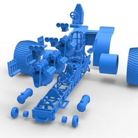 Pulling tractor with 3 engines V8 Scale 1 to 25 - Thumbnail 17