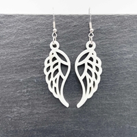 Small Angel Wings, Earrings, Pendant, Jewelry 3D Printing 481828
