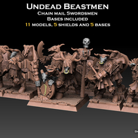 Small Undead Beastmen Chain Mail Swordsmen 3D Printing 481853