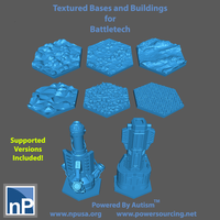 Small Battletech Buildings and Bases - pack 2 3D Printing 481908