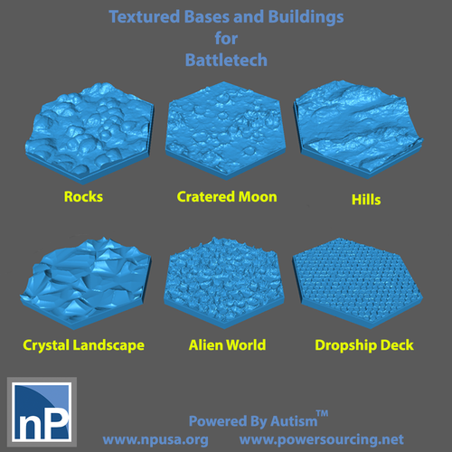Battletech Buildings and Bases - pack 2 3D Print 481909