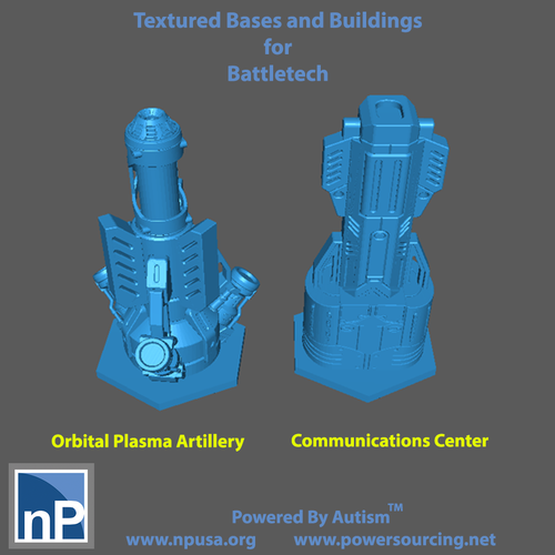 Battletech Buildings and Bases - pack 2 3D Print 481910