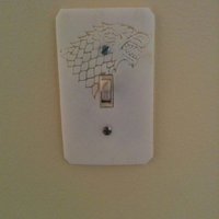Small stark light switch cover 3D Printing 48196