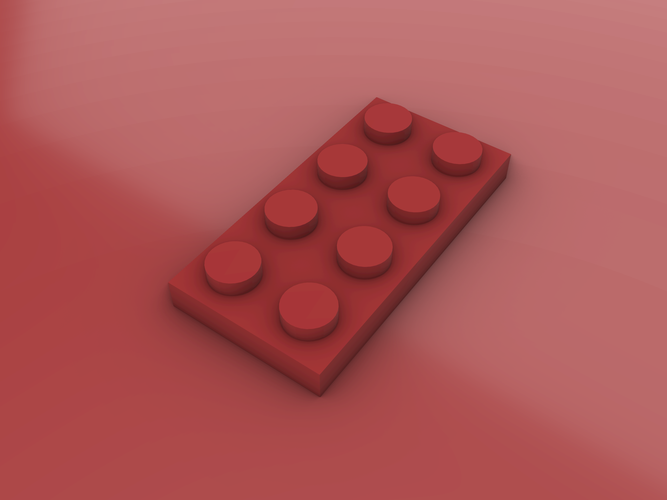 LEGO Plate - 2X4 3D Print 482044