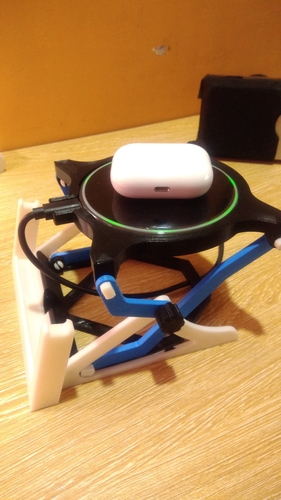 Reclining Wireless Charger Mount v1 3D Print 482053