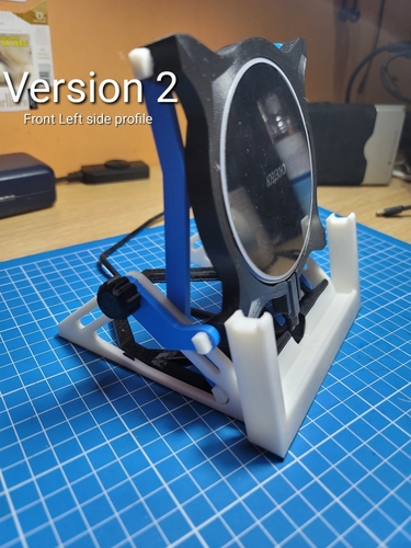 Ver2 Reclining Wireless Charger Mount 3D Print 482068