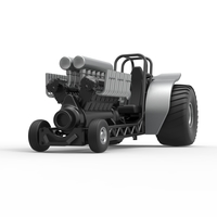 Mini Rod pulling tractor with V12 engine Scale 1:25 - Thumbnail 4
