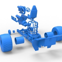 Mini Rod pulling tractor with V12 engine Scale 1:25 - Thumbnail 20