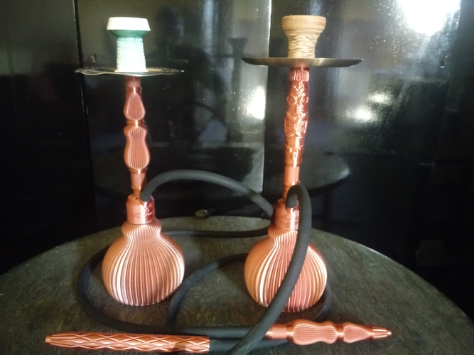 Spiral "Riffel" Hookah / Shisha 3D Print 482237