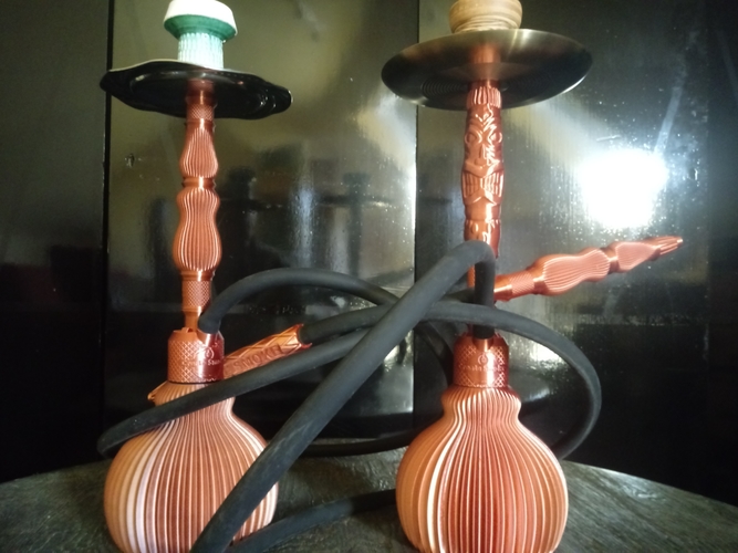 Spiral "Riffel" Hookah / Shisha 3D Print 482238