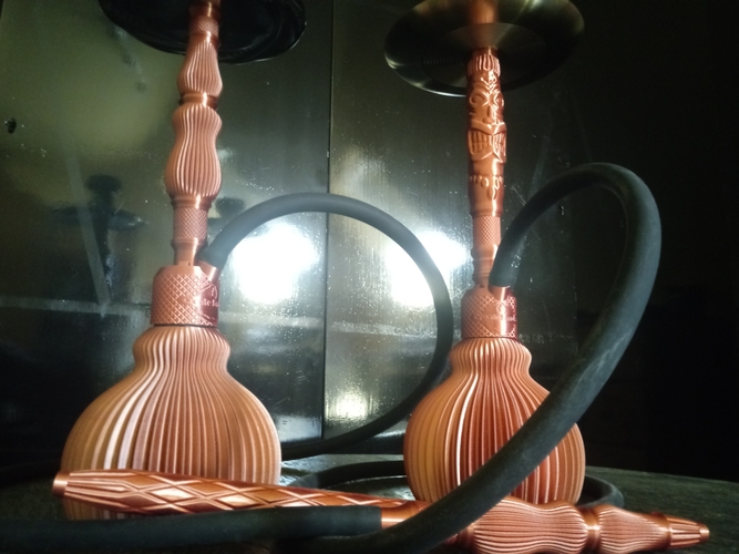 Spiral "Riffel" Hookah / Shisha 3D Print 482239