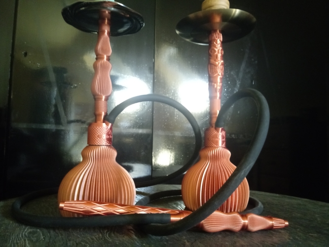 Spiral "Riffel" Hookah / Shisha 3D Print 482240