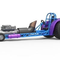 Mini Rod pulling tractor with jet engine 1:25 - Thumbnail 2