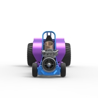 Mini Rod pulling tractor with jet engine 1:25 - Thumbnail 6