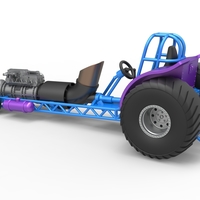 Mini Rod pulling tractor with jet engine 1:25 - Thumbnail 10