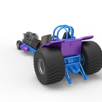 Mini Rod pulling tractor with jet engine 1:25 - Thumbnail 11