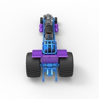 Mini Rod pulling tractor with jet engine 1:25 - Thumbnail 12