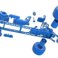 Mini Rod pulling tractor with jet engine 1:25 - Thumbnail 15