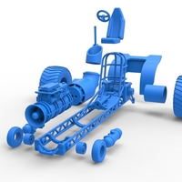 Mini Rod pulling tractor with jet engine 1:25 - Thumbnail 16