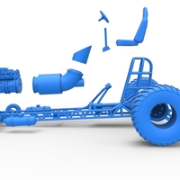 Mini Rod pulling tractor with jet engine 1:25 - Thumbnail 17